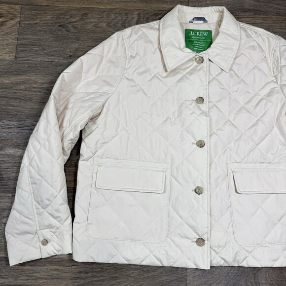 J Crew Quilted lady jacket with PrimaLoft Boxy Cropped LightWeight Puffer XL - Picture 2 of 12